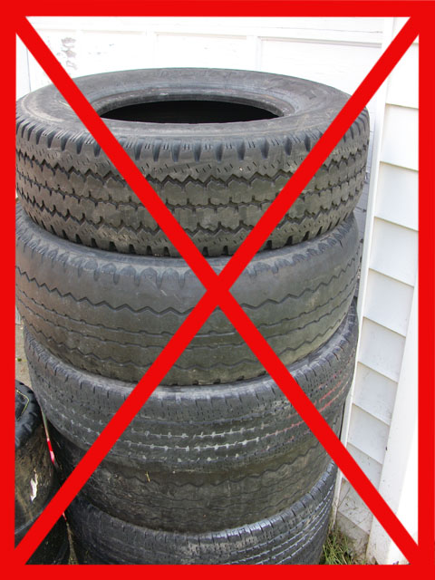 no tires